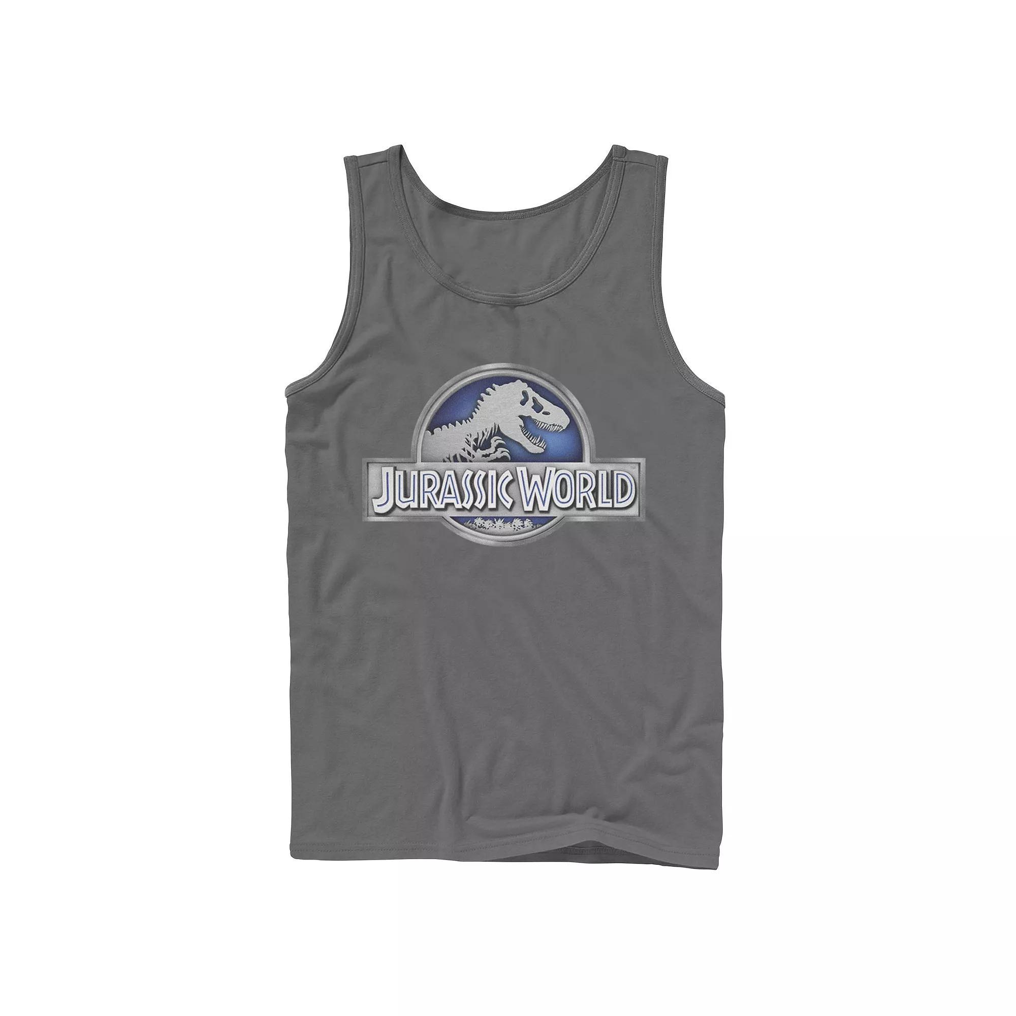 Men's DC Comics Plastic Man Text Logo Poster Tank Top, Size: Small, Blue Product Image