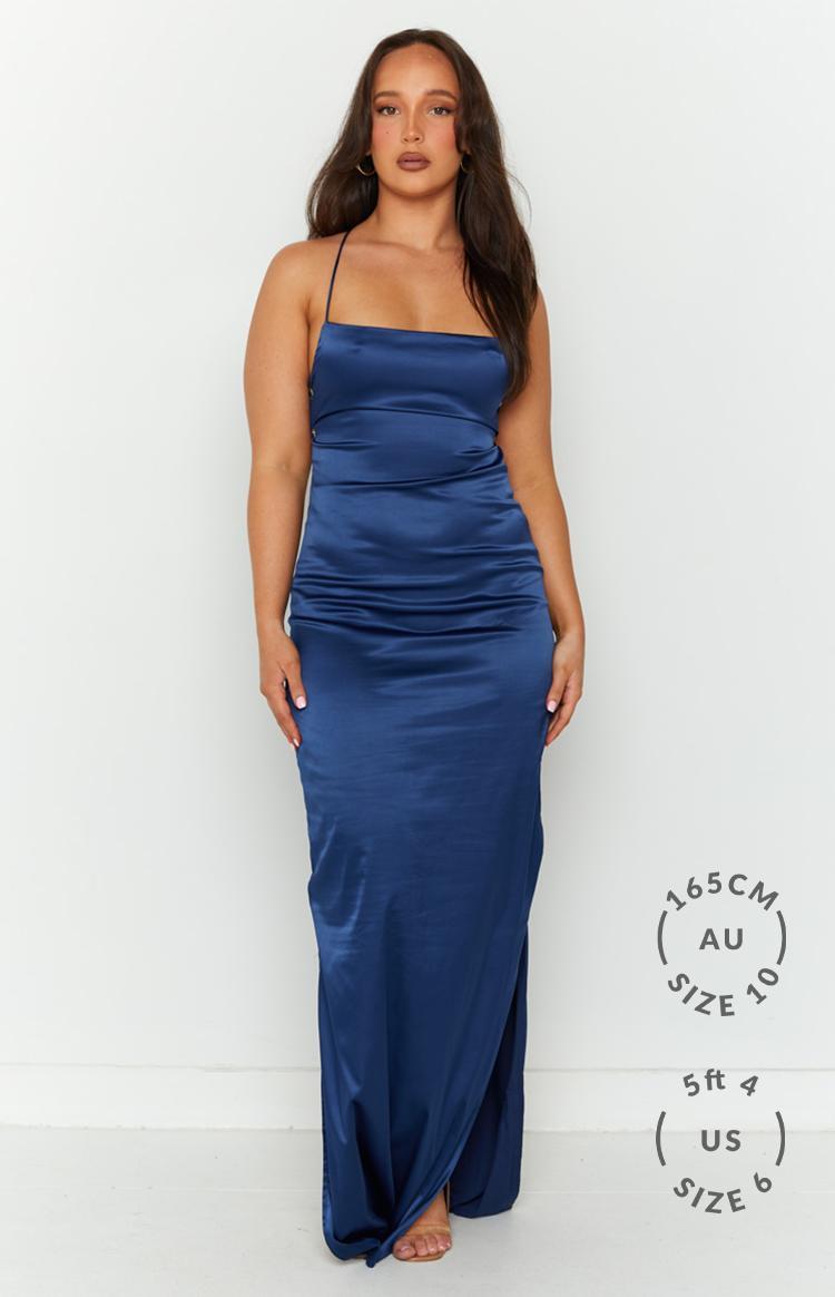 Manhattan Slip Formal Dress Navy Product Image