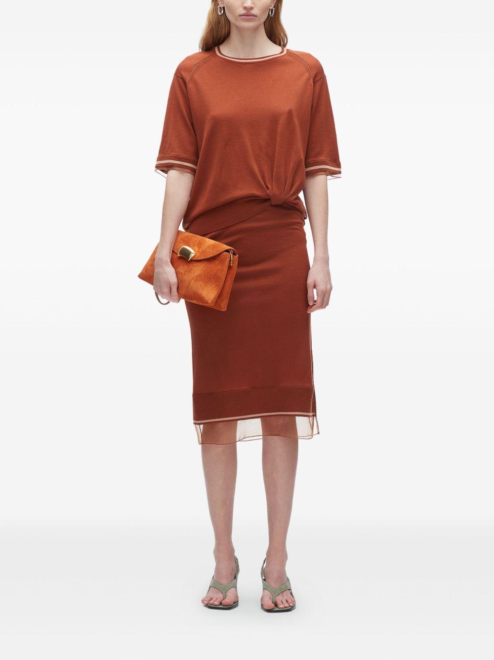 twist-detail wool dress Product Image