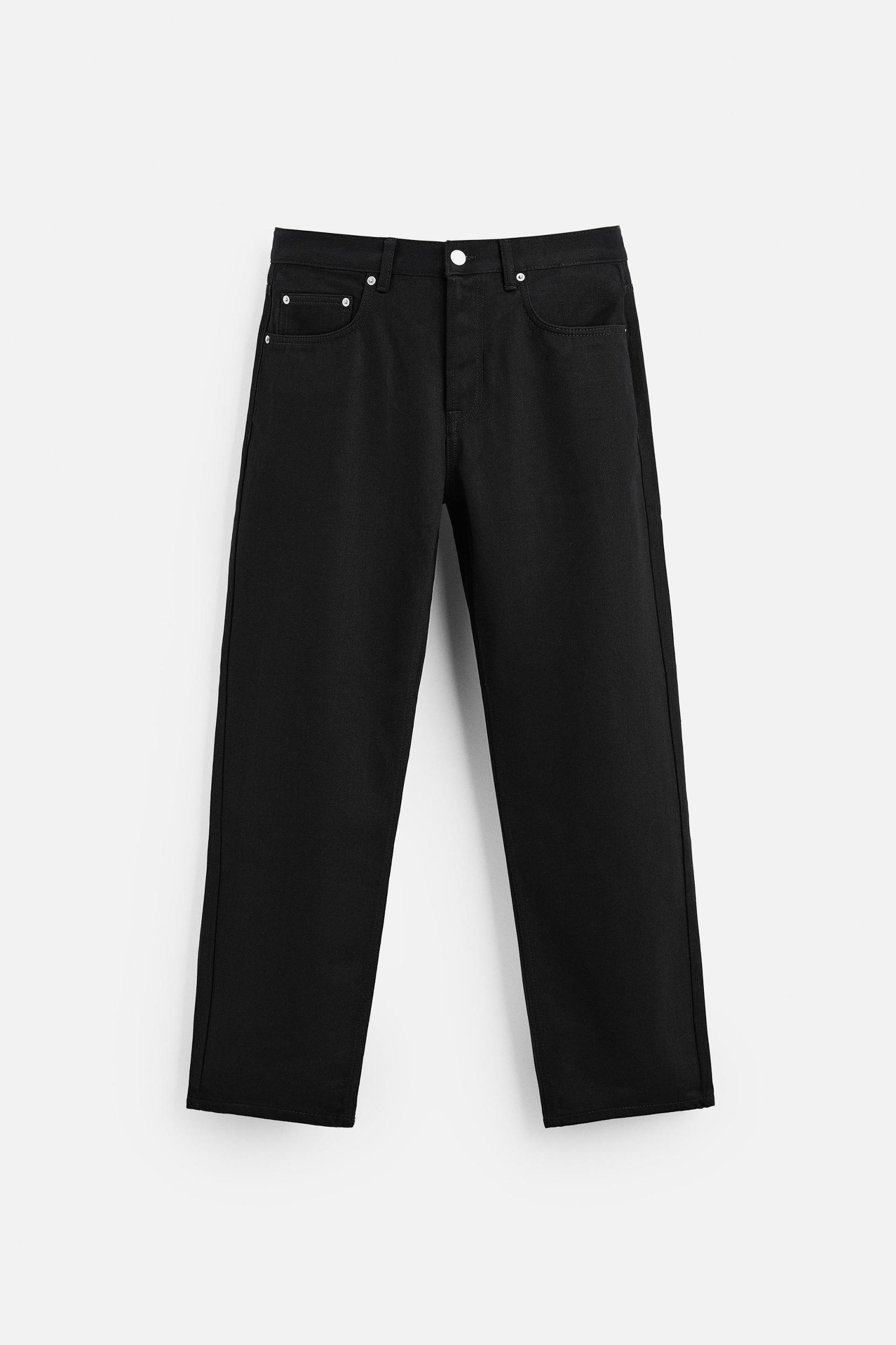 STRAIGHT FIT EMBROIDERED JEANS Product Image