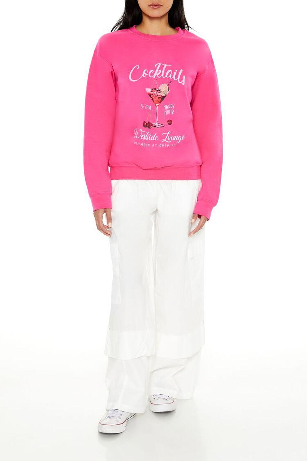Cocktails Fleece Pullover | Forever 21 Product Image