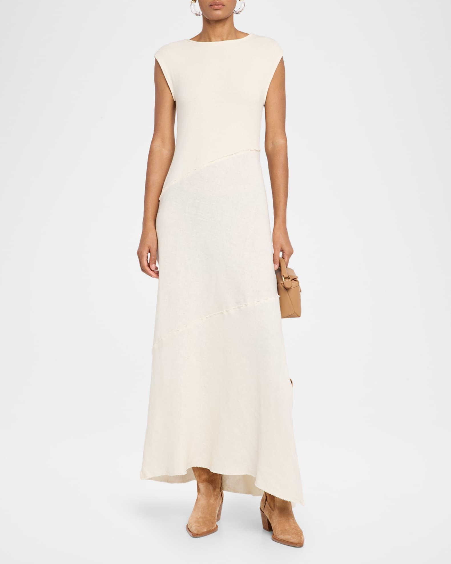 Lina Cap-Sleeve Knit Maxi Dress Product Image