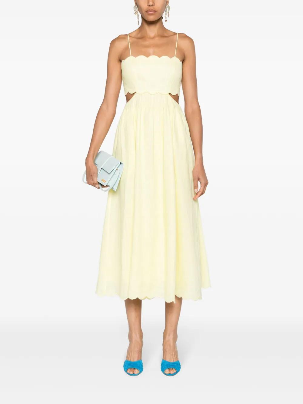 Halliday linen midi dress Product Image
