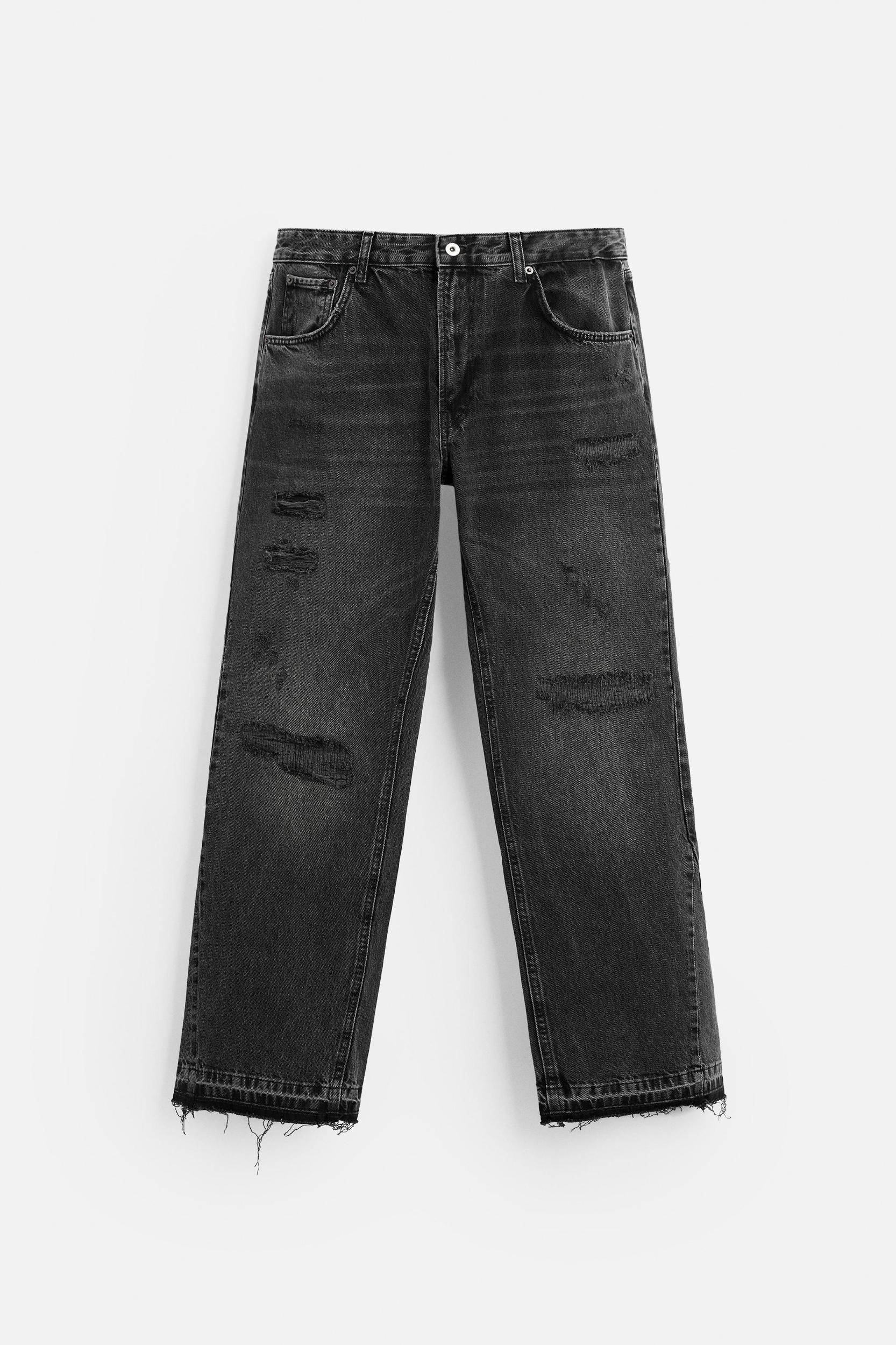 RIPPED FLARE FIT JEANS Product Image