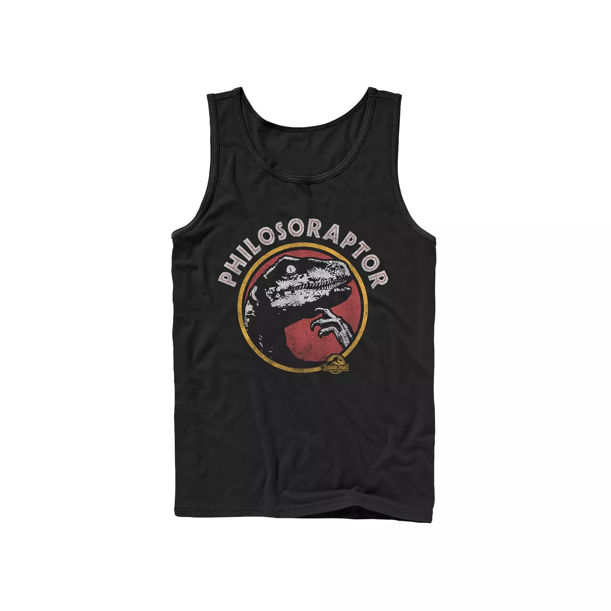 Men's Jurassic Park Philosoraptor Pose Humor Tank Top, Size: Large, Black Product Image