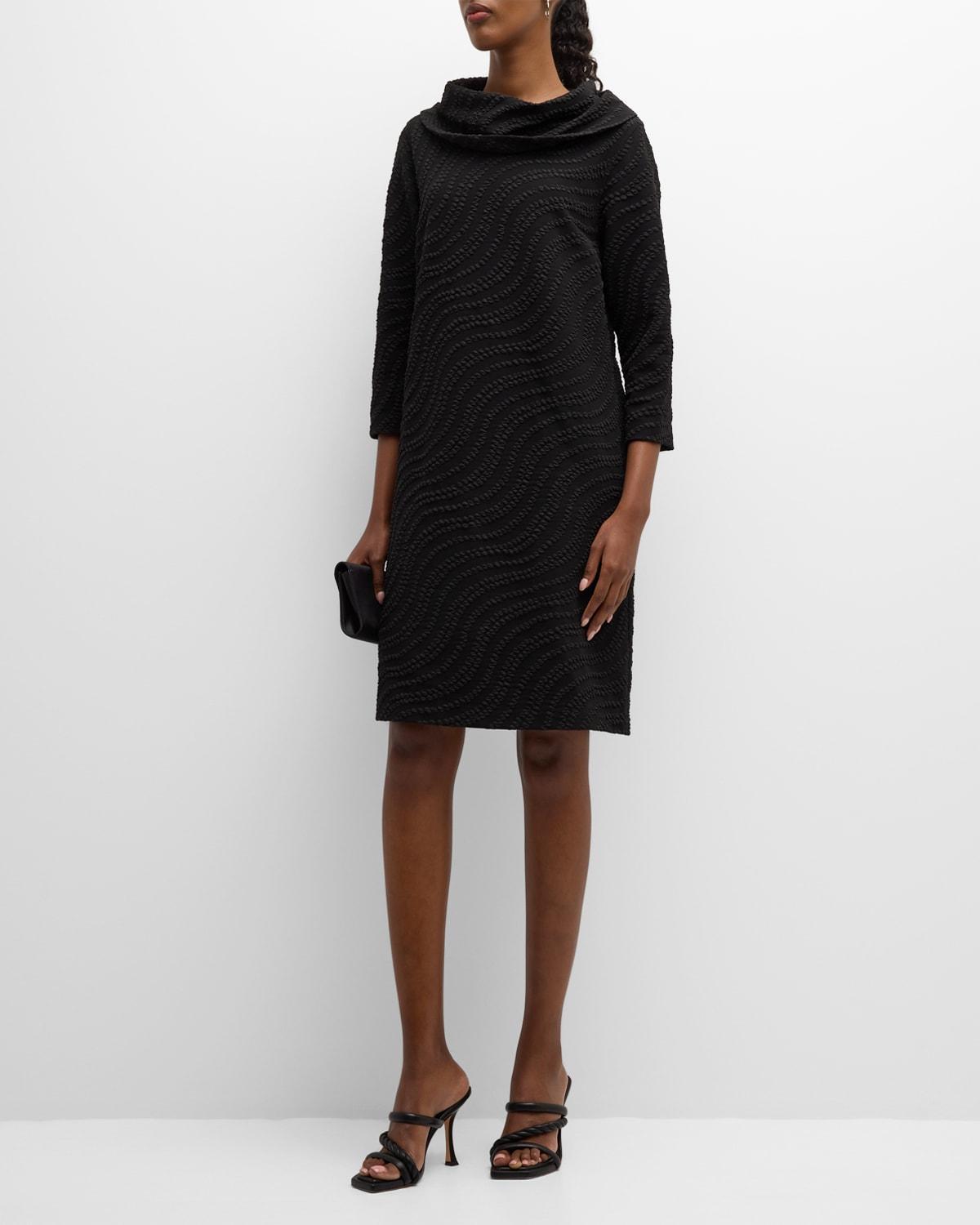 Caroline Rose Opera Knit Cowl Neck Dress Product Image