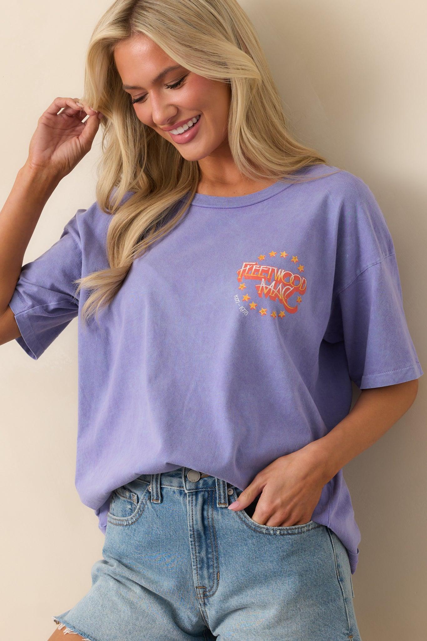 Fleetwood Mac Purple Mist Rumors Tour Merch Tee Product Image