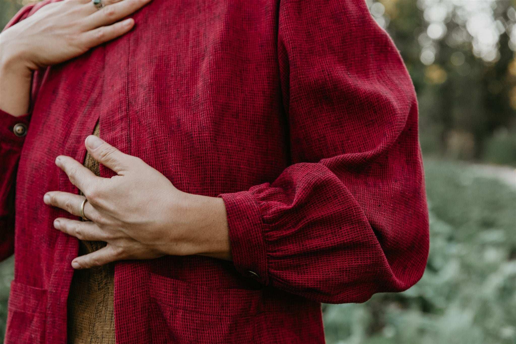 Jane Jacket in Ruby Checker Product Image