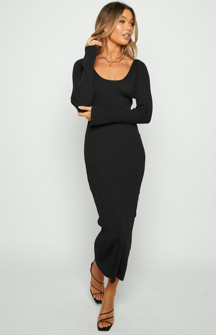 Kylie Black Maxi Dress Product Image