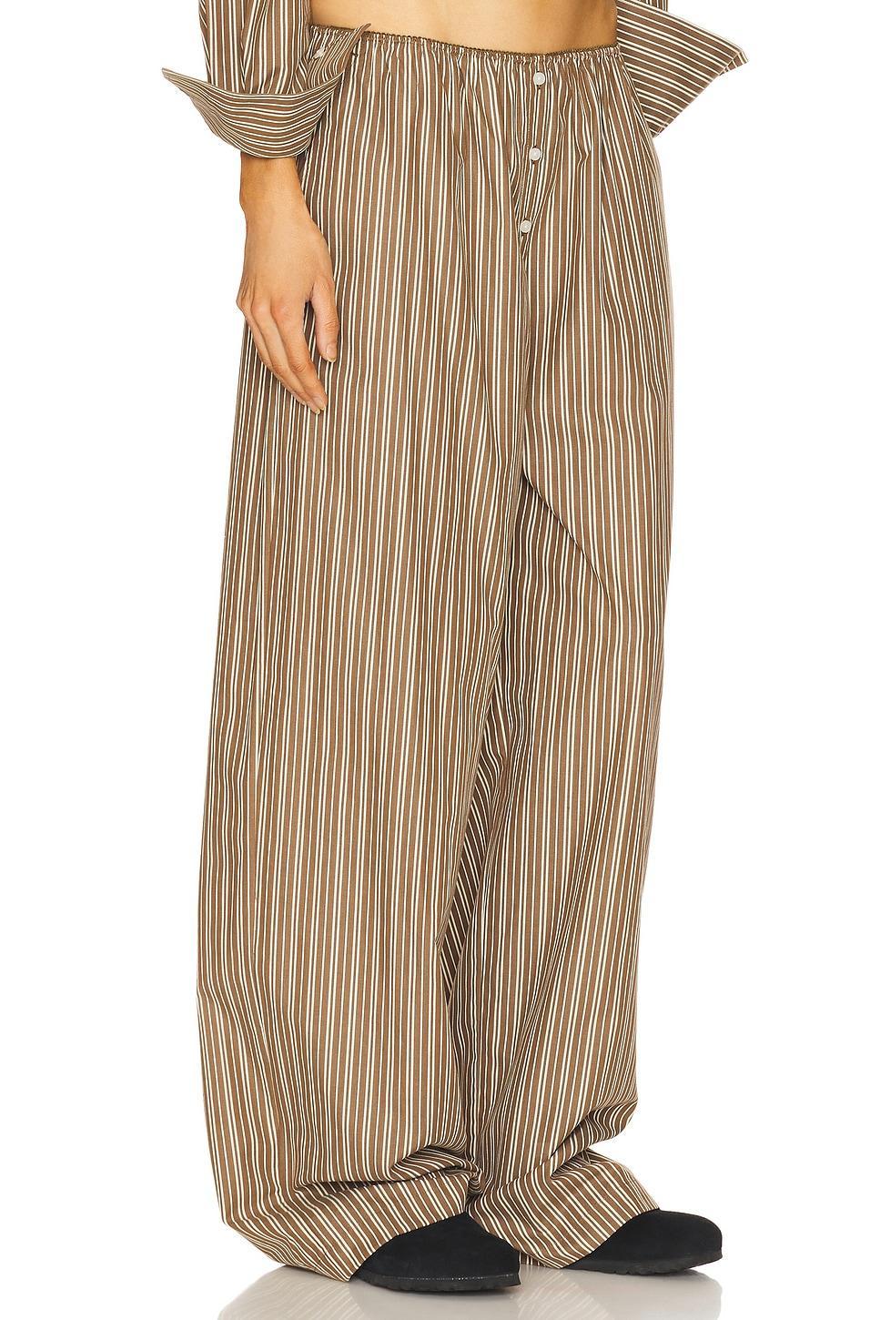Pinstripe Poplin House Pants Helsa Product Image