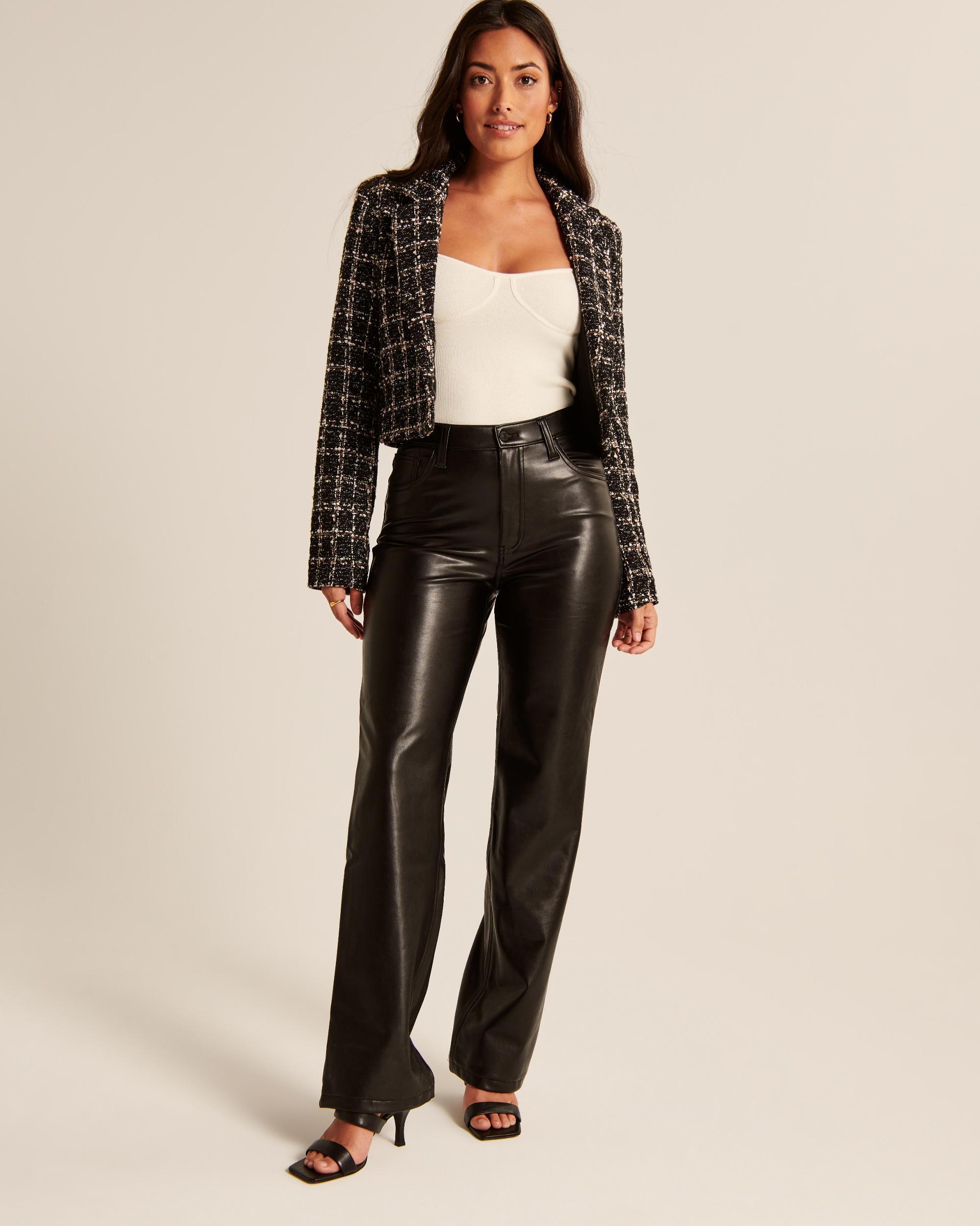 Curve Love Vegan Leather 90s Relaxed Pant Product Image