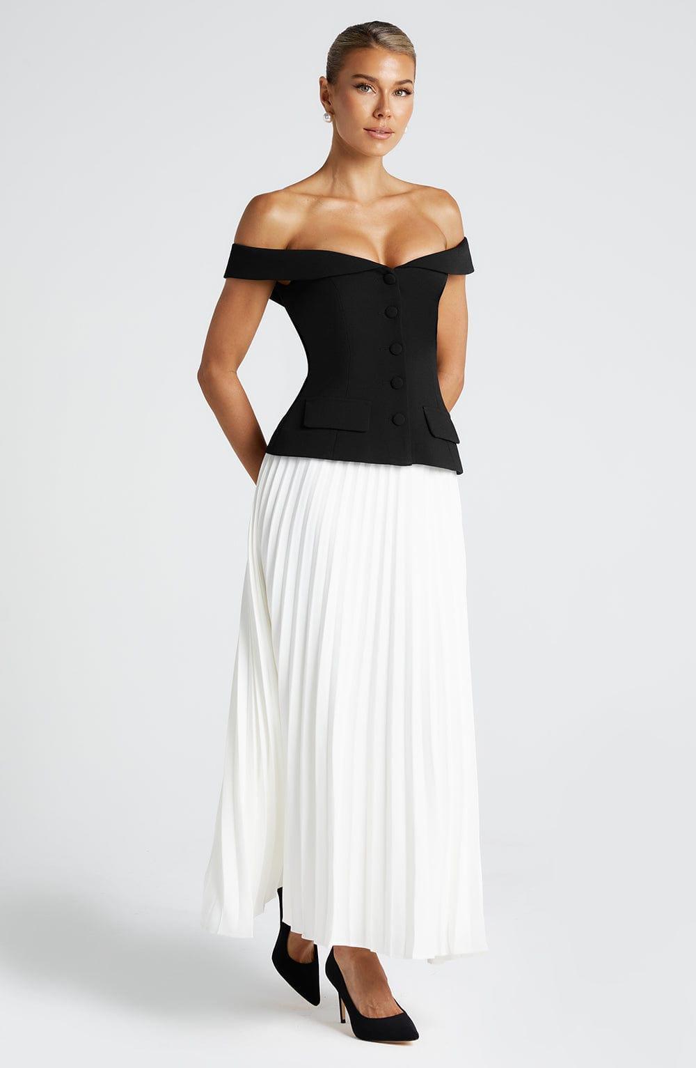 Penny Midi Skirt - Ivory Product Image