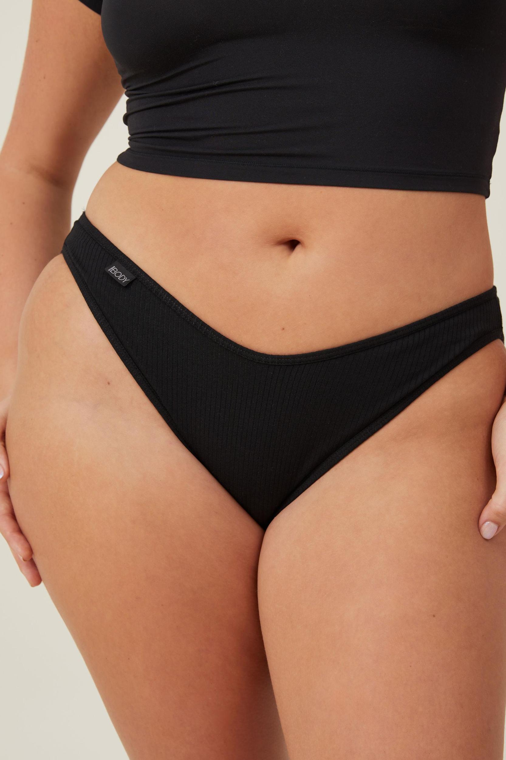 Organic Cotton Rib Bikini Brief Product Image