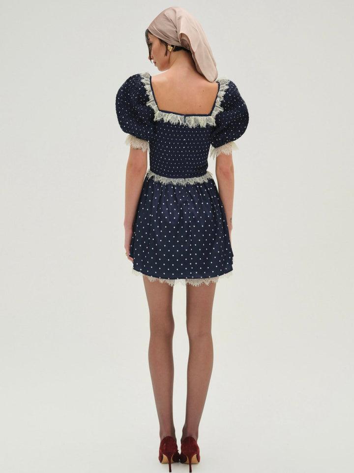 Ines Mini Dress — Blue Product Image