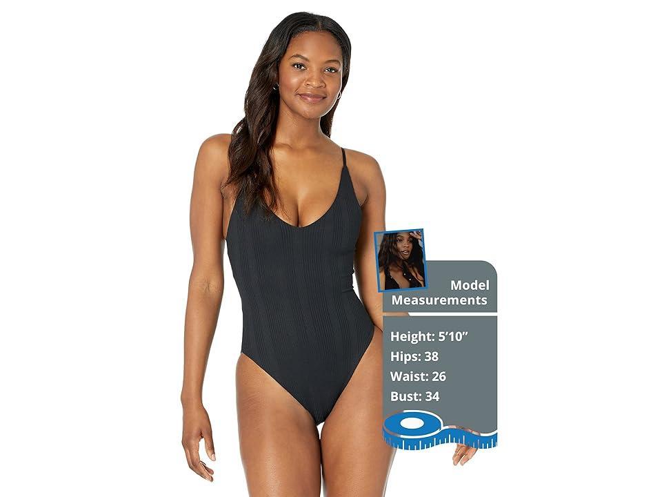 L*Space Pointelle Rib Gianna Classic One-Piece Women's Swimsuits One Piece Product Image