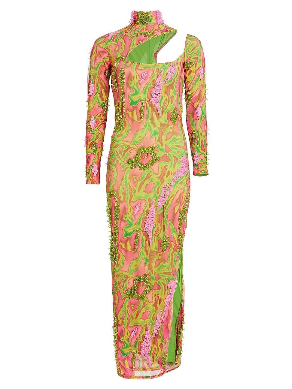 Womens Zusi Evergreen Asymmetric Maxi Dress Product Image