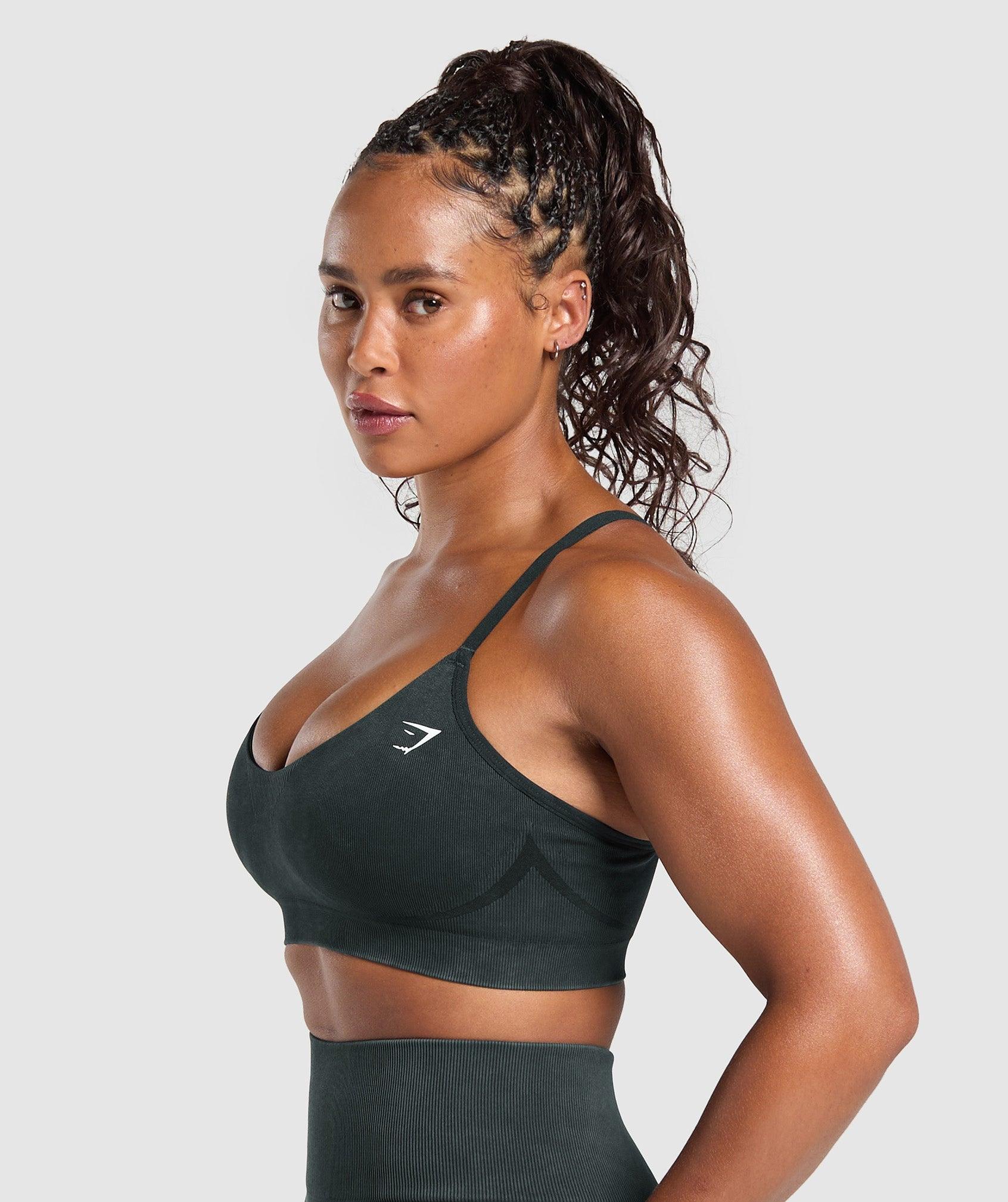 Gains Seamless Washed Sports Bra Product Image