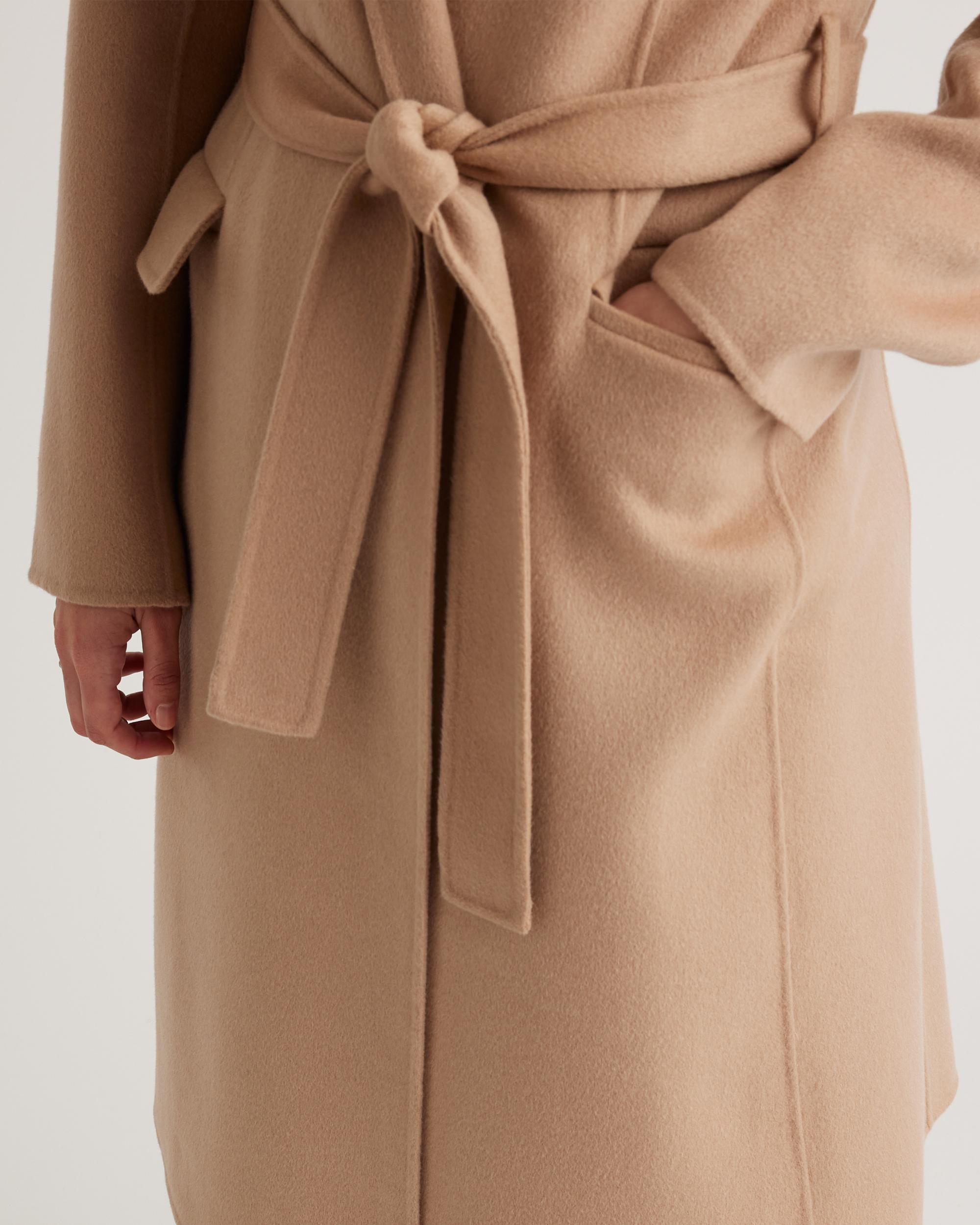 Quince | Women's 100% Mongolian Cashmere Double-Faced Wrap Coat Size XS Product Image