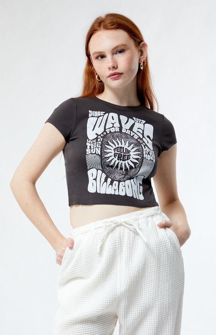 Billabong Women's Live By The Sea Cropped T-Shirt Product Image