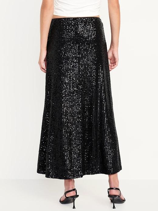 Sequin Maxi Skirt Product Image
