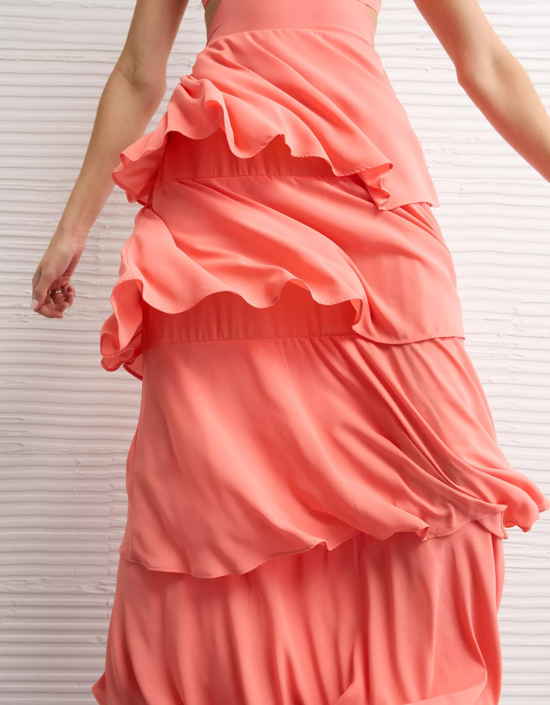 AE Cut-Out Tiered Maxi Dress Product Image