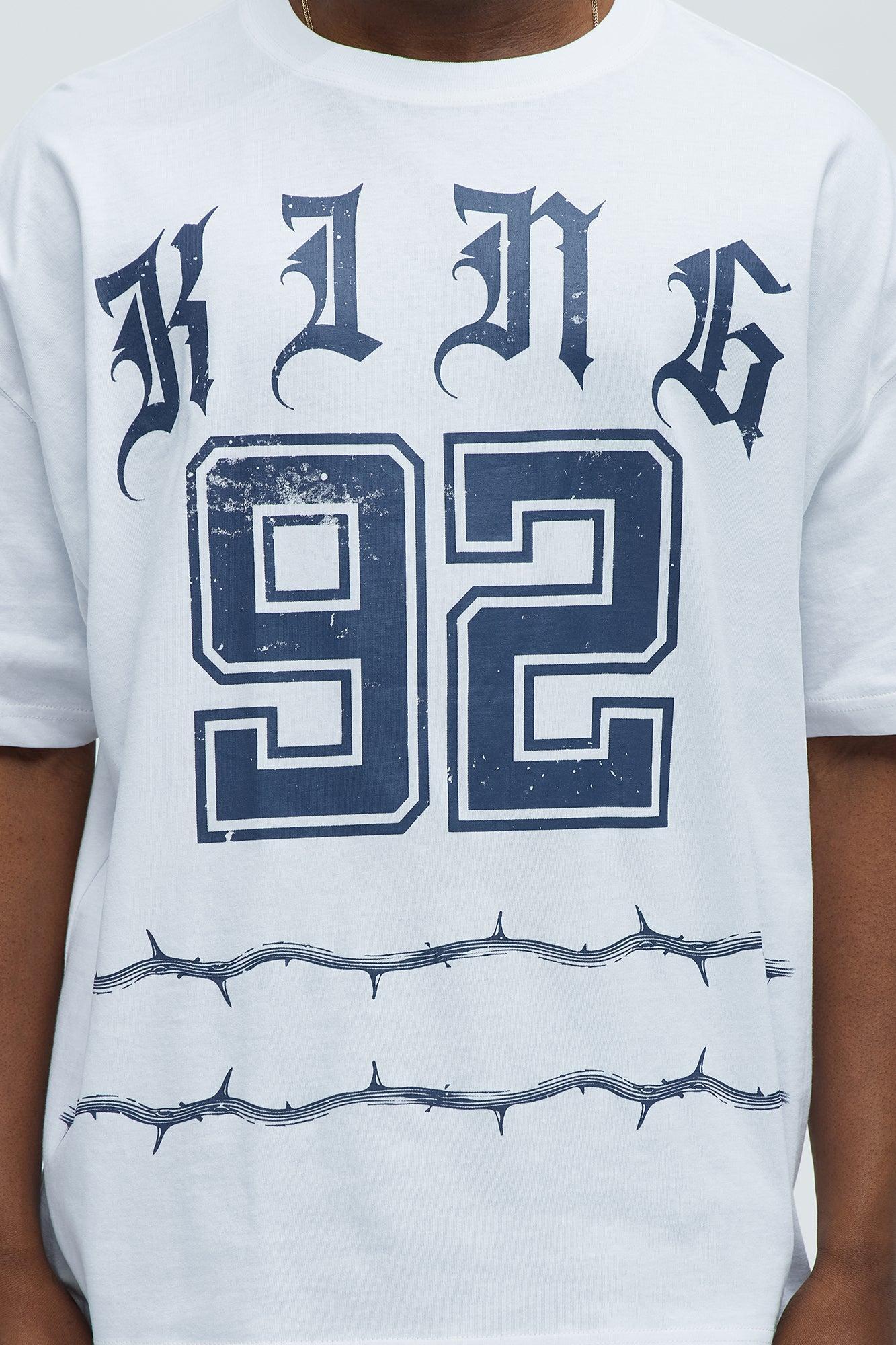 King Of Kings 92 Oversized Short Sleeve Tee - White Product Image