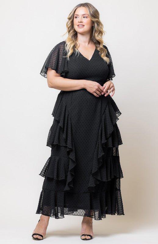 Tour de Flounce Chiffon Gown - Plus Product Image