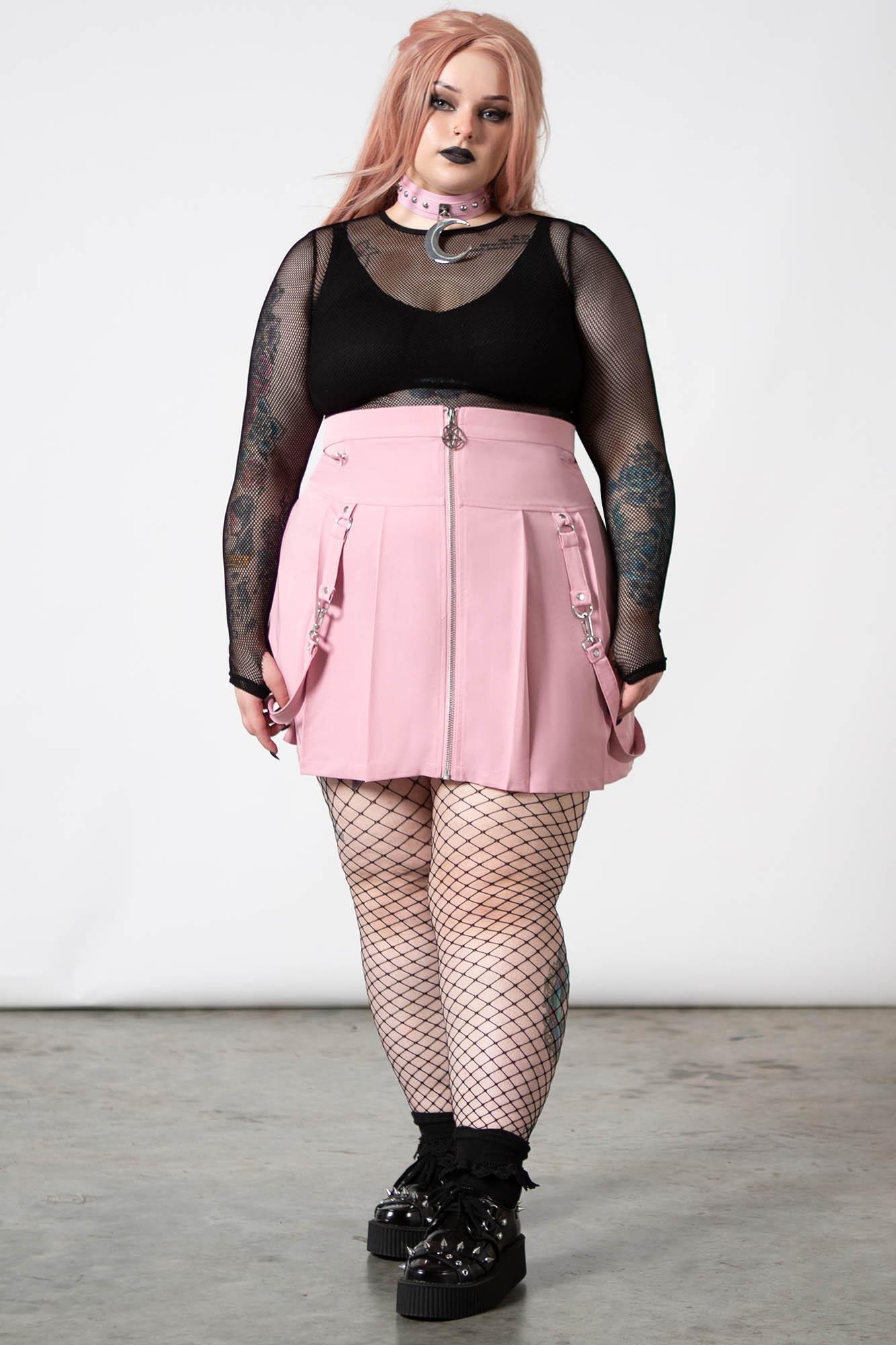 Blaire B*tch Mini Skirt [PASTEL PINK] Female Product Image