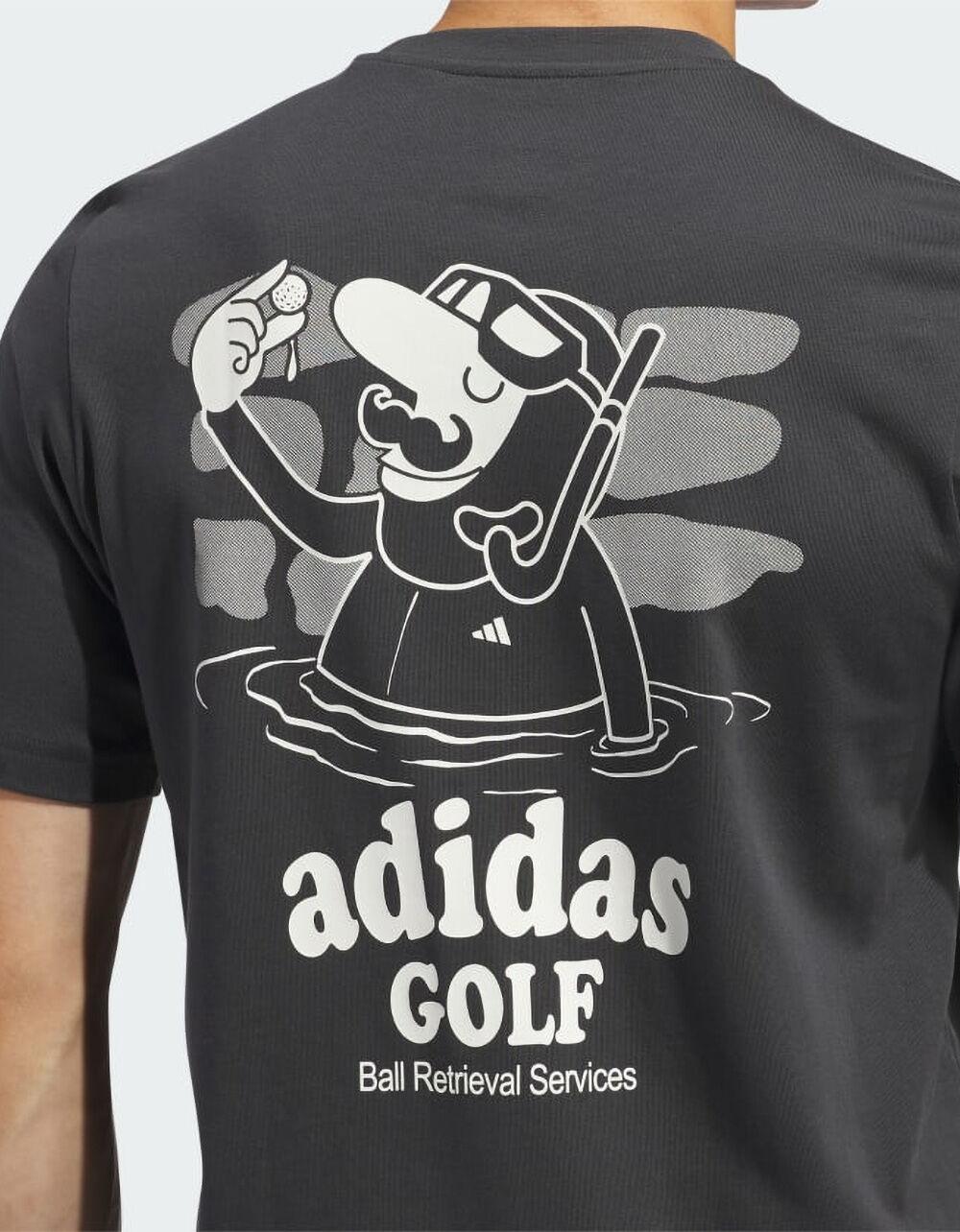 ADIDAS Golf Ball Retrieval Mens Pocket Tee - BLACK Product Image