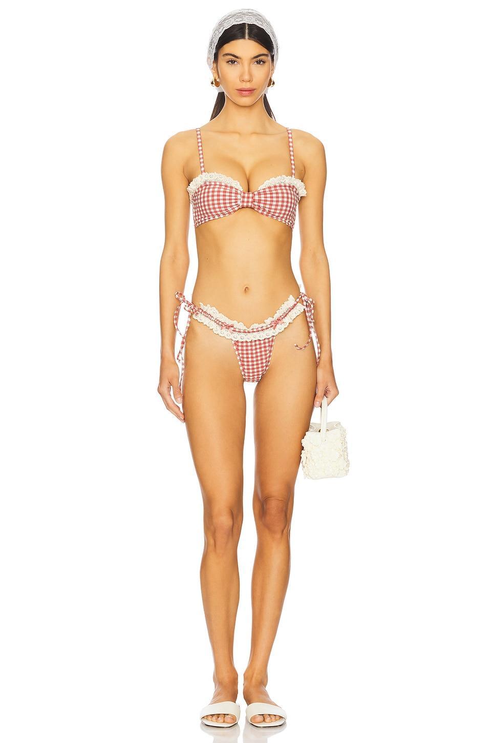 Ginham Bikini Bottom For Love & Lemons Product Image