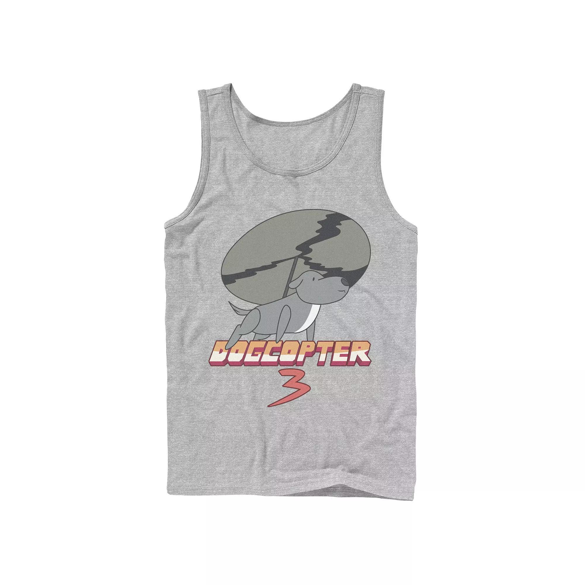 Men's Cartoon Network's Steven Universe Dogcopter 3 Tank Top, Size: Large, Athletic Grey Product Image