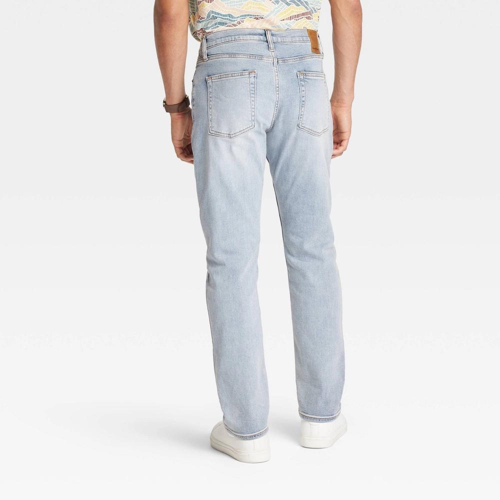 Mens Athletic Fit Jeans - Goodfellow & Co Light Wash 33x34 Product Image