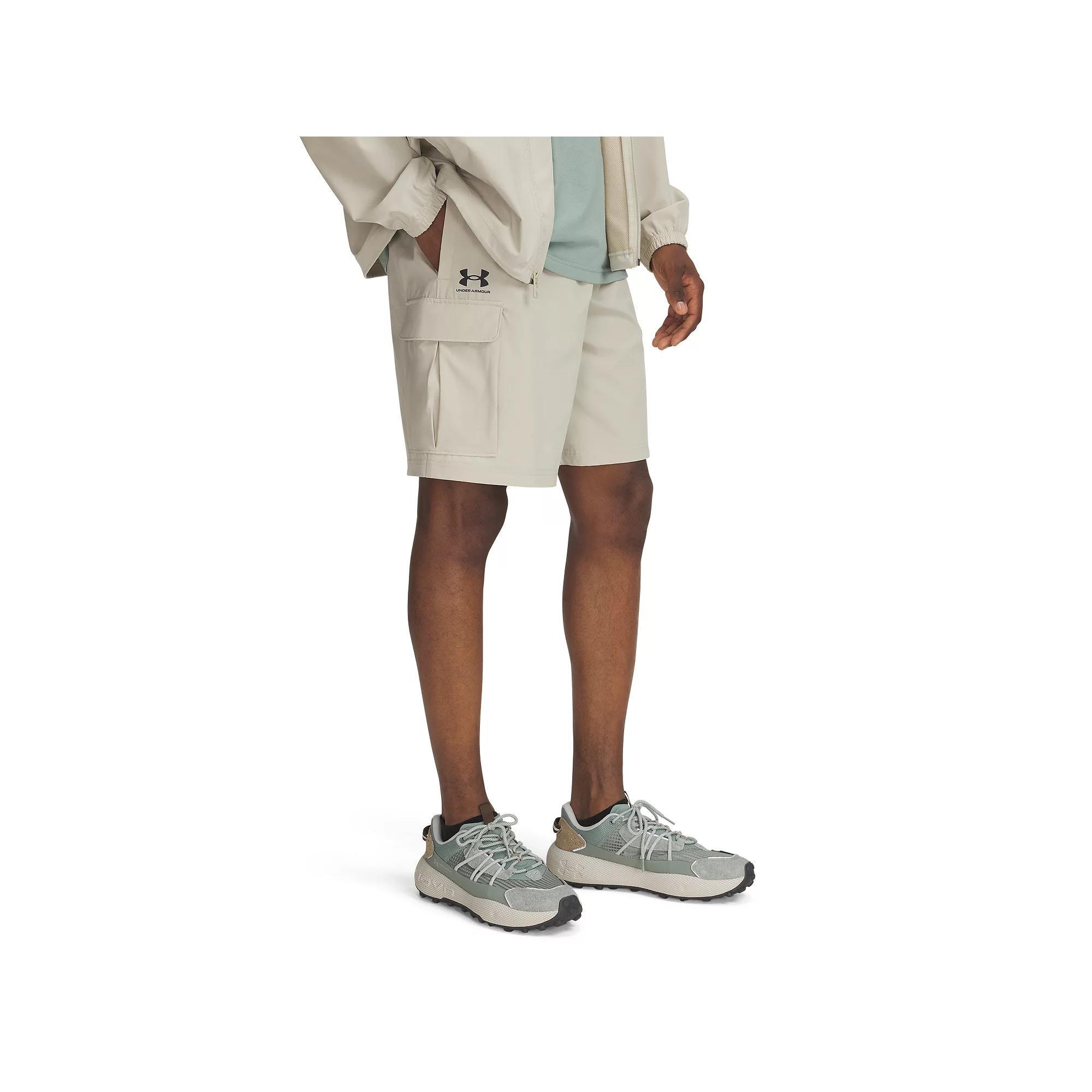 Men's Under Armour Vibe Woven Cargo Shorts, Size: XL, Black Product Image