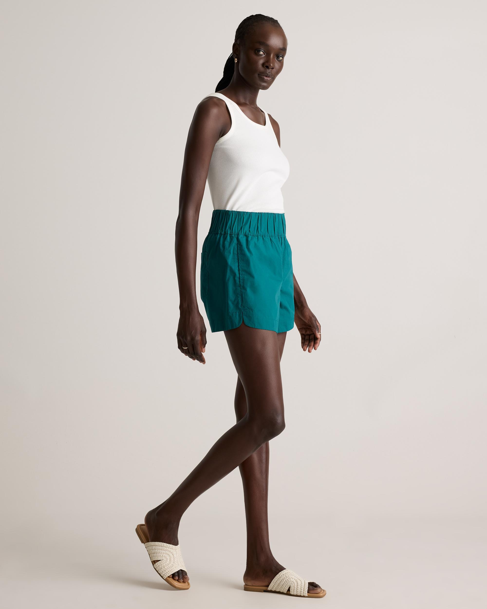 Quince | Women's Poplin Pull-On Shorts Size XS, Organic Cotton Product Image