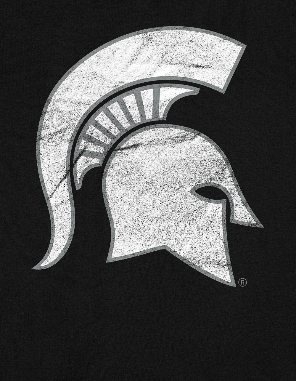 MICHIGAN STATE UNIVERSITY Distressed Primary Logo Womens Baby Rib Tee Product Image
