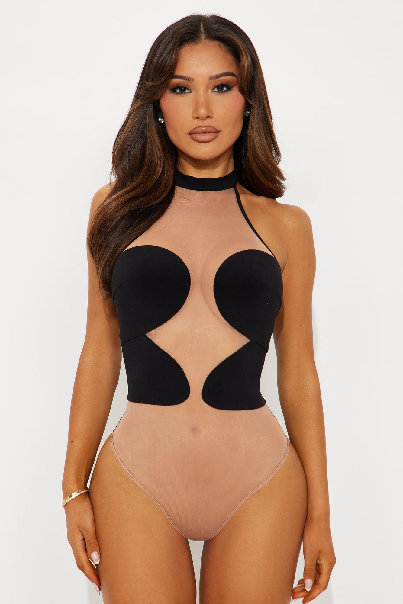 Midnight Mirage Bodysuit Pant Set - Black Product Image