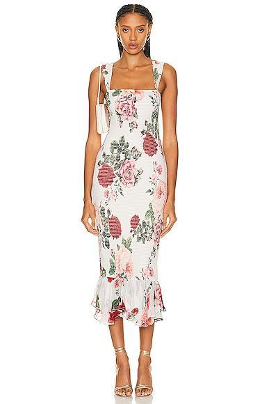 HEMANT AND NANDITA Naaz Midi Dress Product Image