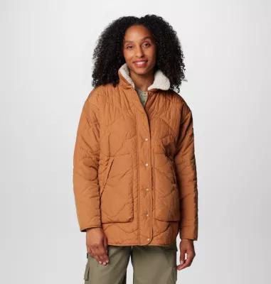 Women's Columbia Birchwood™ II Quilted Jacket, Size: XL, Camel Brown Product Image