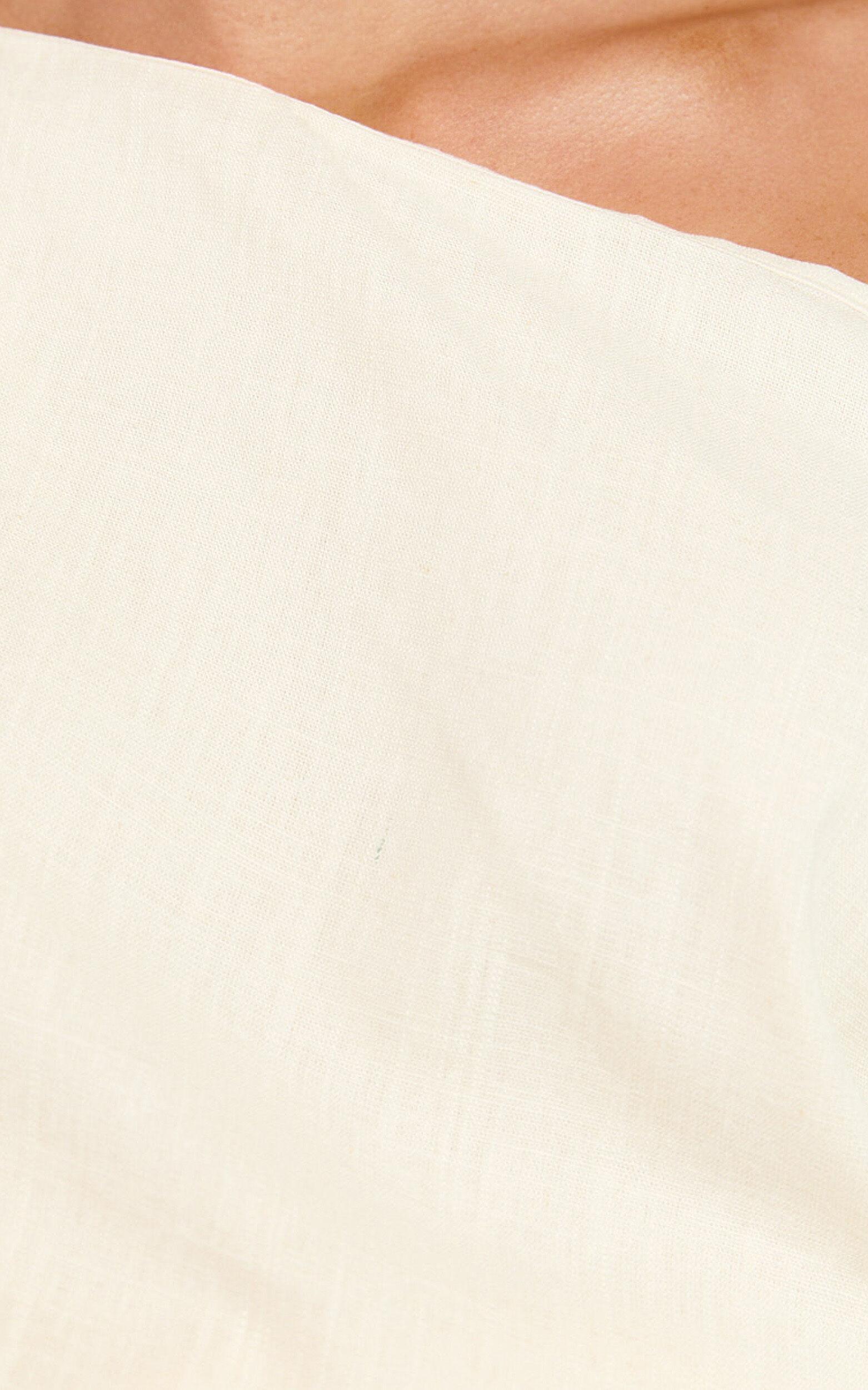 Collins Top - Draped Asymmetrical Neckline Top in Stone Product Image
