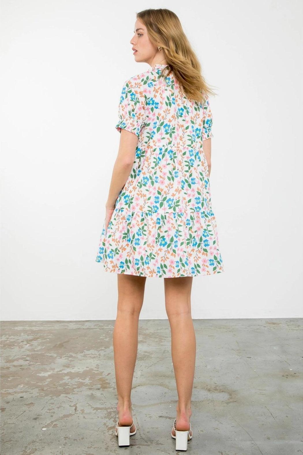 Short Sleeve Floral Dress Product Image