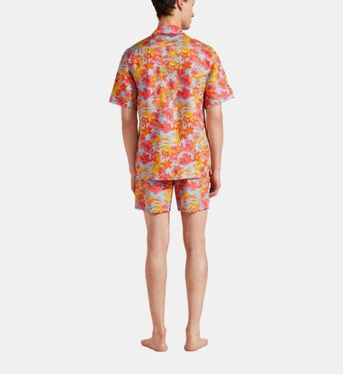 Mens Tahiti Flower Linen Camp Shirt Product Image