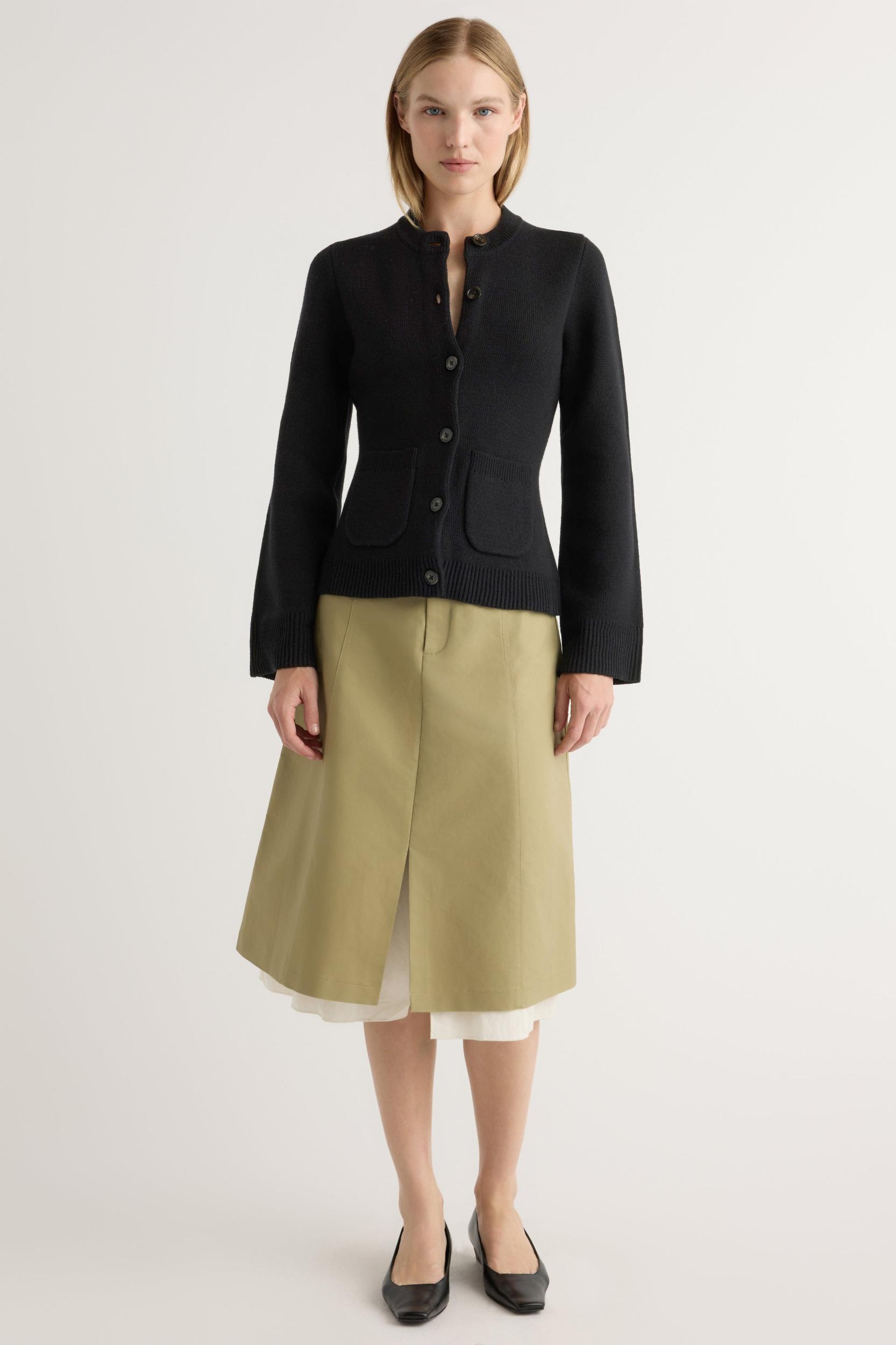 Eames Organic Cotton-Wool Button Cardigan Product Image