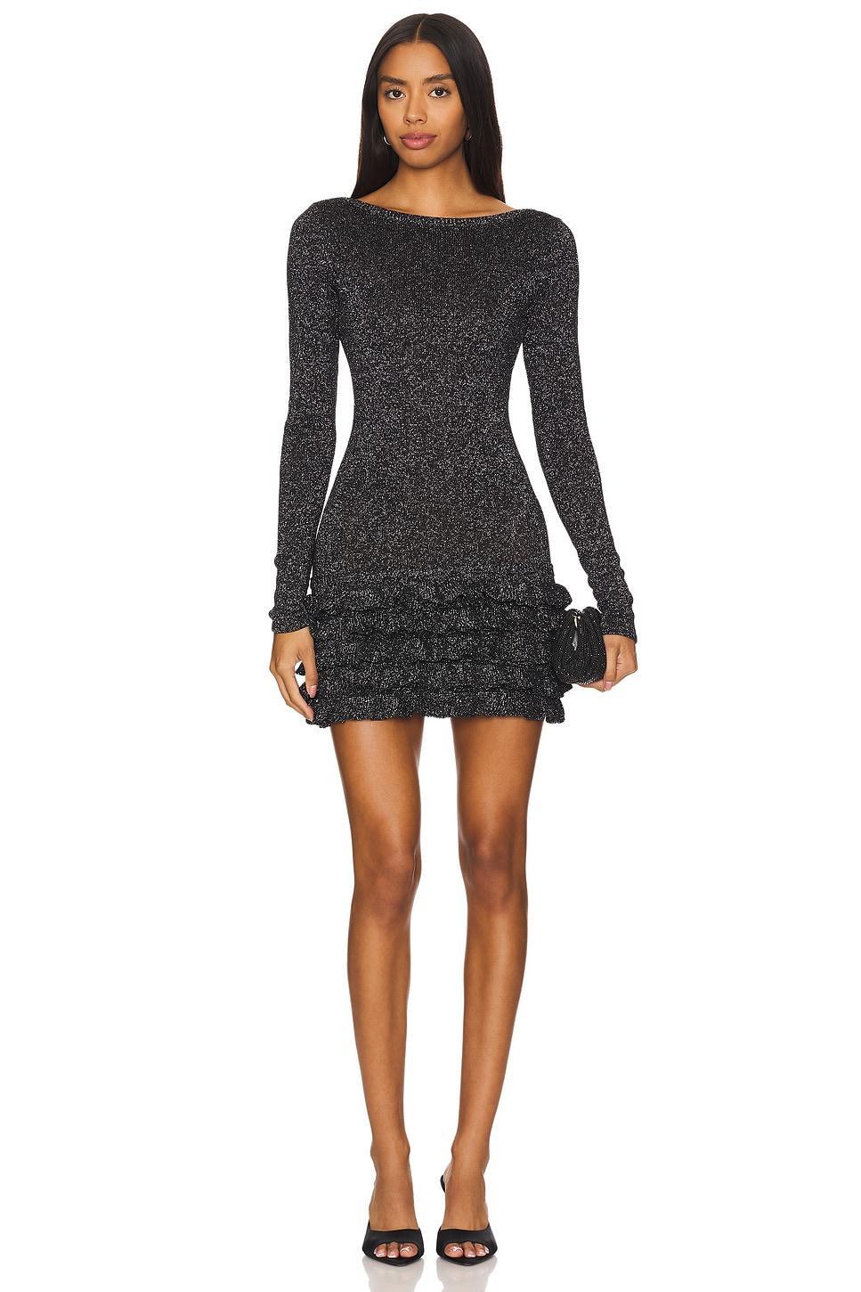 Vira Lurex Mini Dress MAJORELLE Product Image