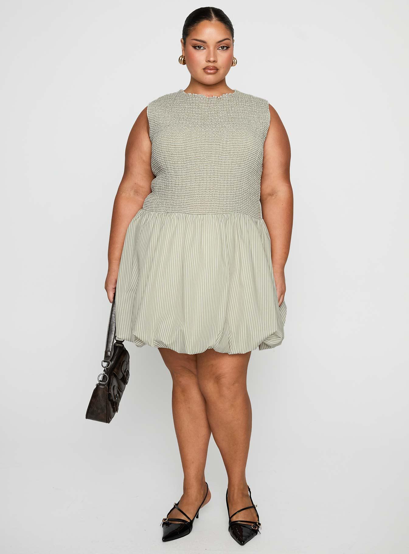 Narnie Mini Dress Sage Curve Product Image