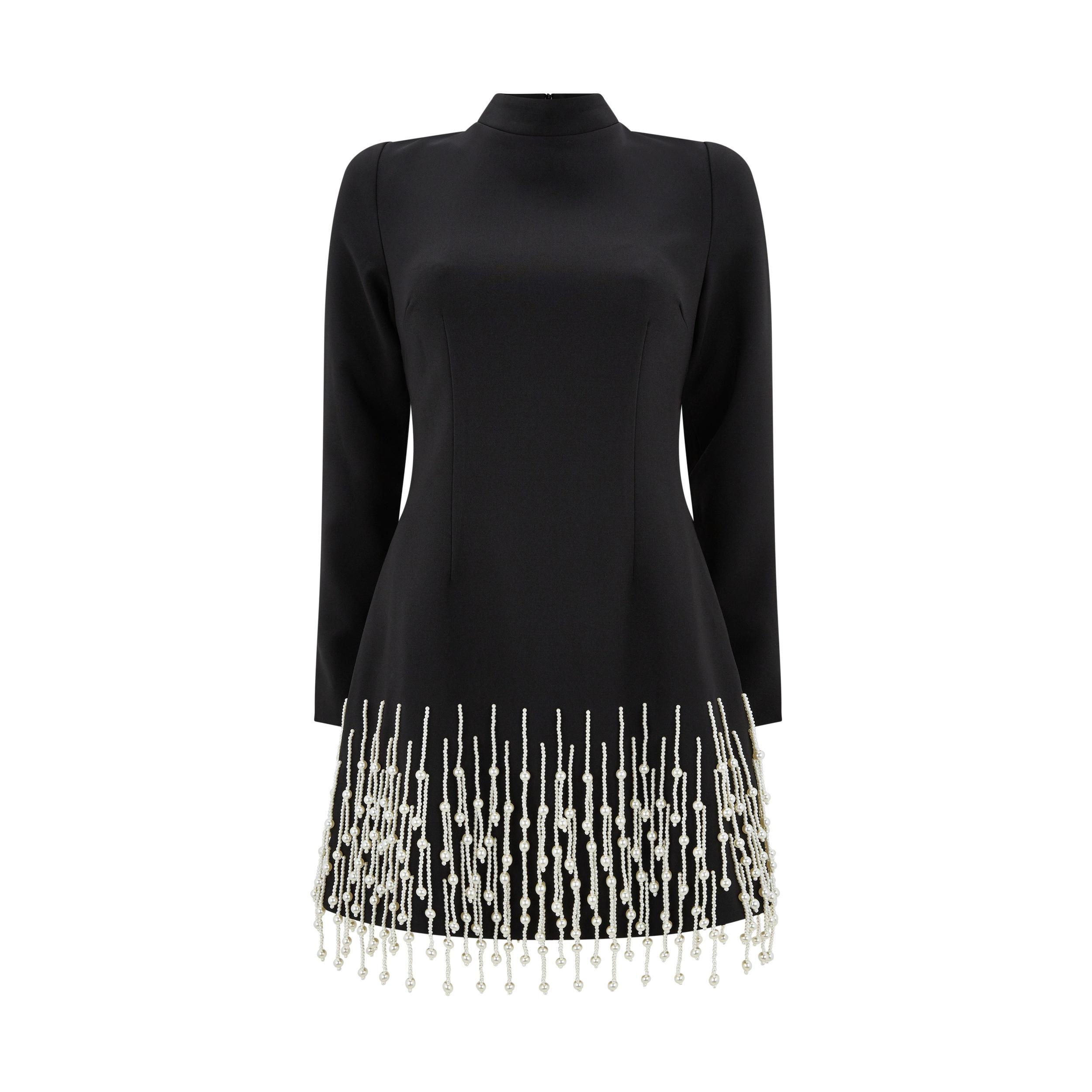 The Ultimate Muse Pearl Drop Long Sleeve Dress Product Image