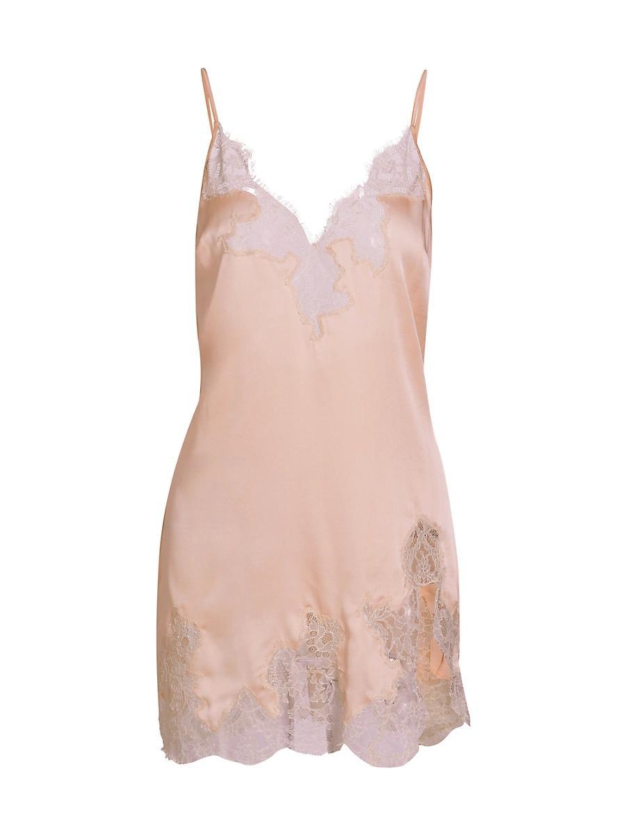 Womens Giselle Lace Slip Minidress Product Image
