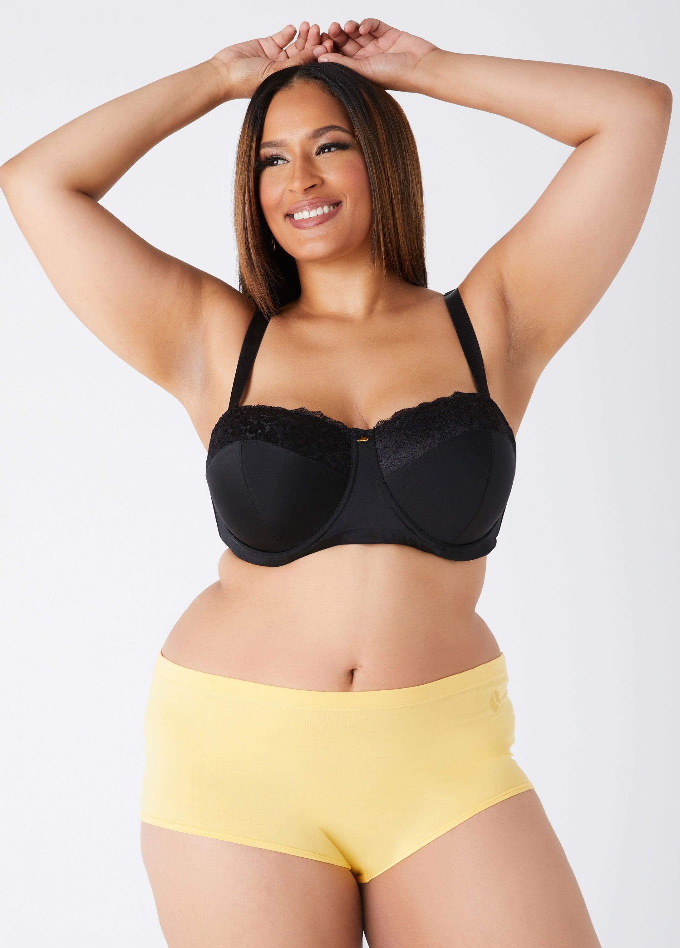 Plus Size Logo Print Cotton Blend Boyshorts Ashley Stewart Product Image
