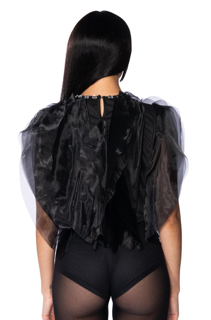 SEARCHING FOR YOU LAYERED ORGANZA BLOUSE Product Image