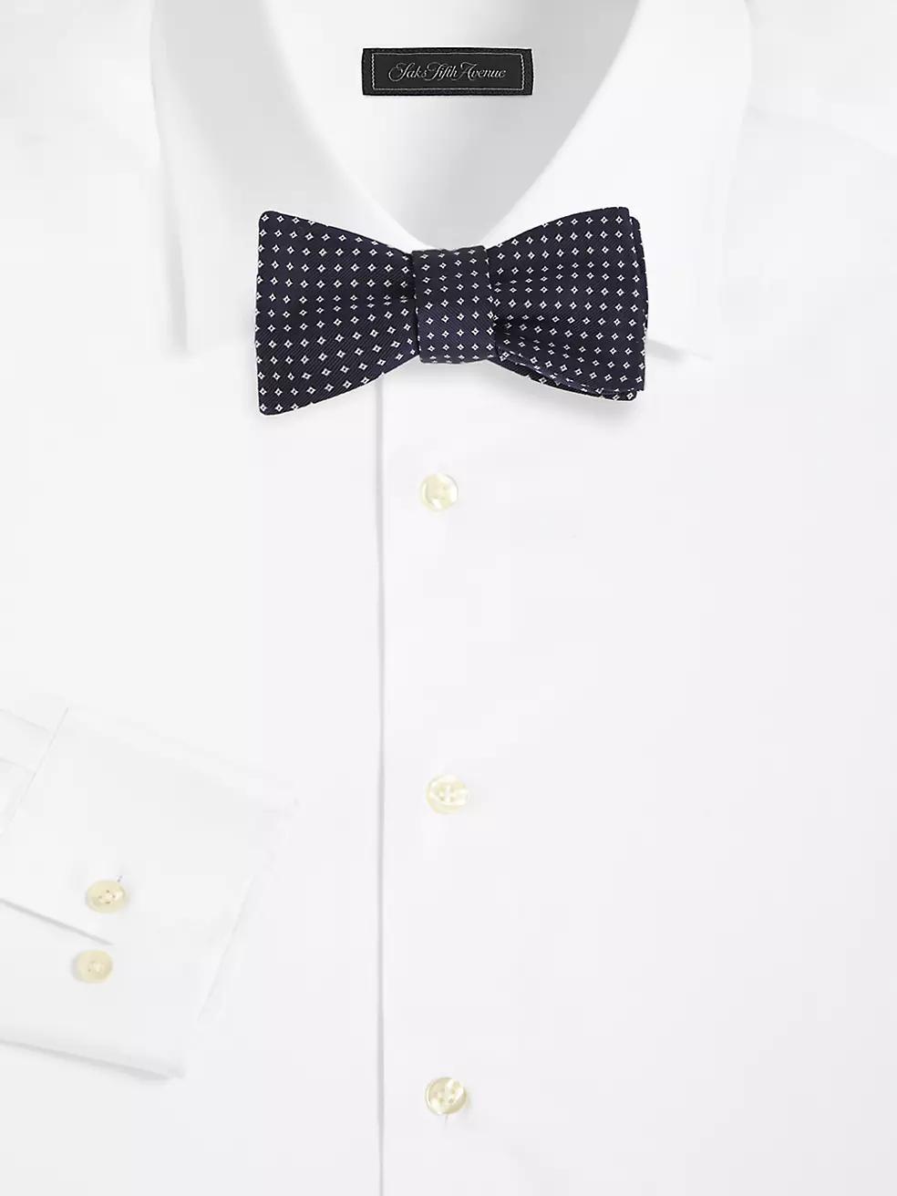 COLLECTION Micro Diamond Silk Bow Tie Product Image