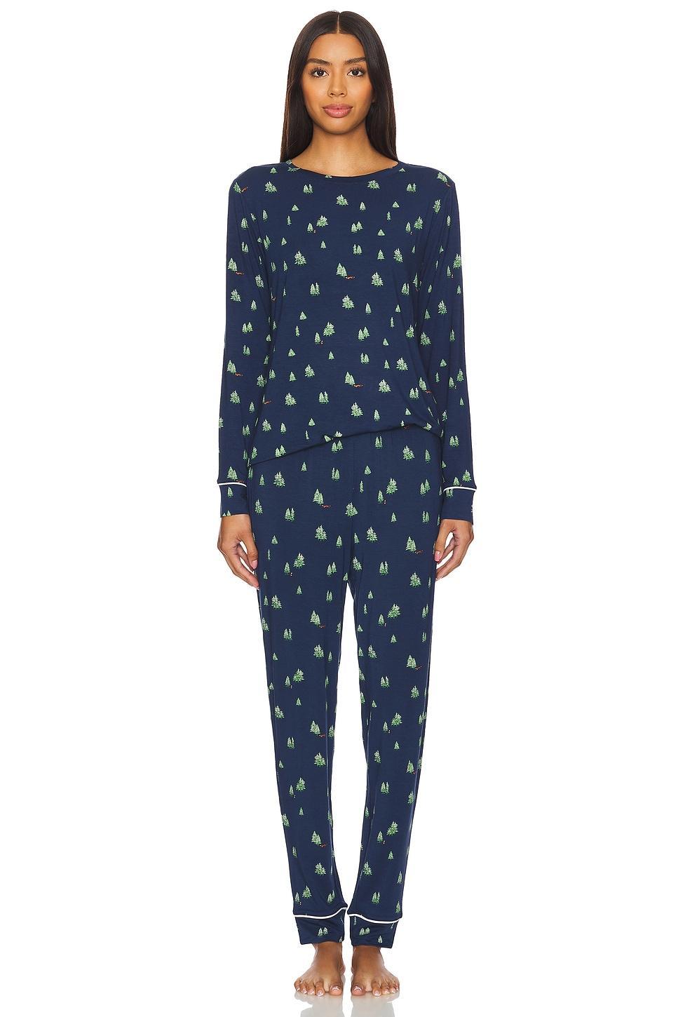 Gisele Printed Crew PJ Set eberjey Product Image